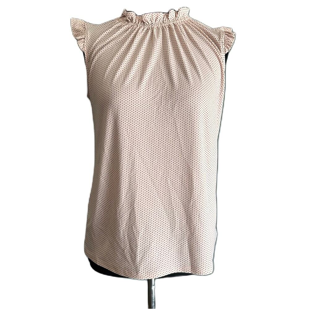 Adrianna Papell Women's Ruffle Mock Neck Tank, size small